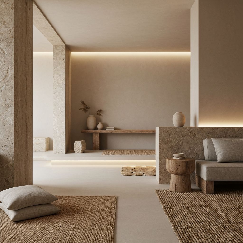 Serene minimalist interior